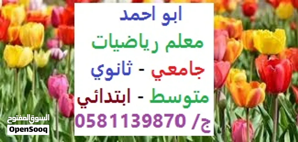 معلم رياضيات وماث لجميع المراحل والمرحلة الجامعية خبرة عالية