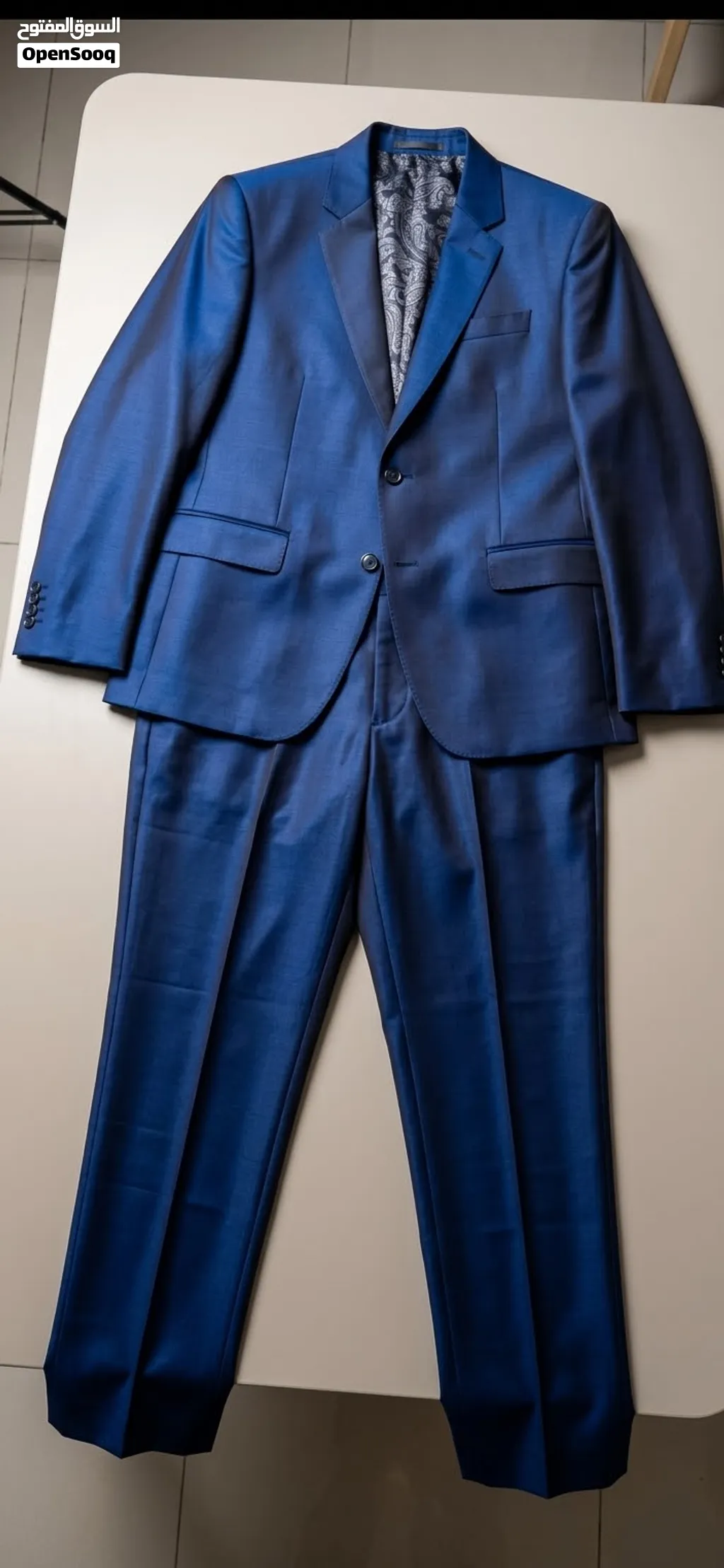 Blue two piece formal suit for men