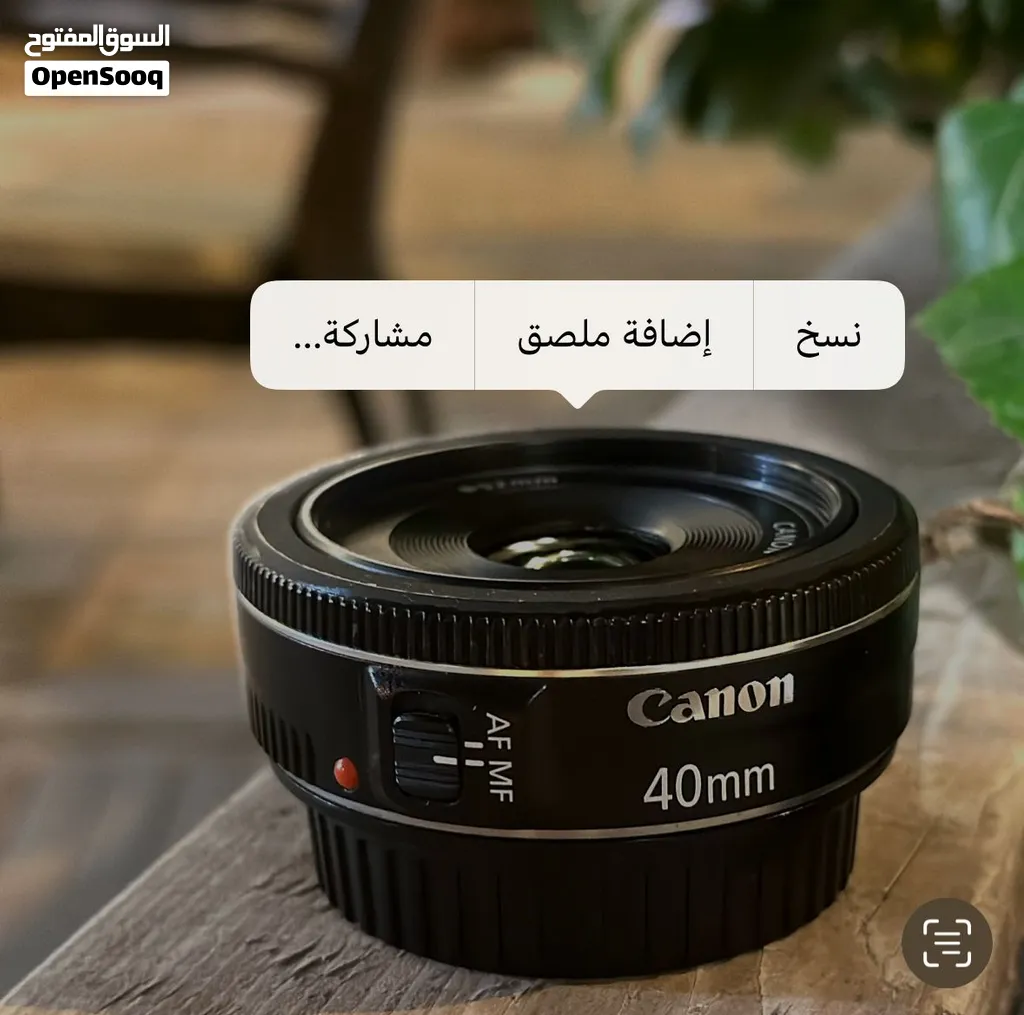Canon lens 40mm stm 0.3m/0.98ft
