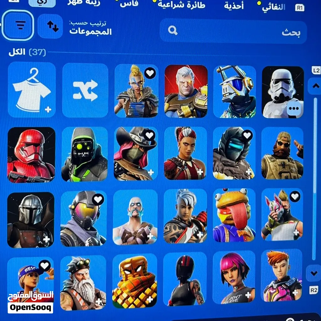 حساب فورت نايت فيه سكنات قديمه ونادر شوف الوصف