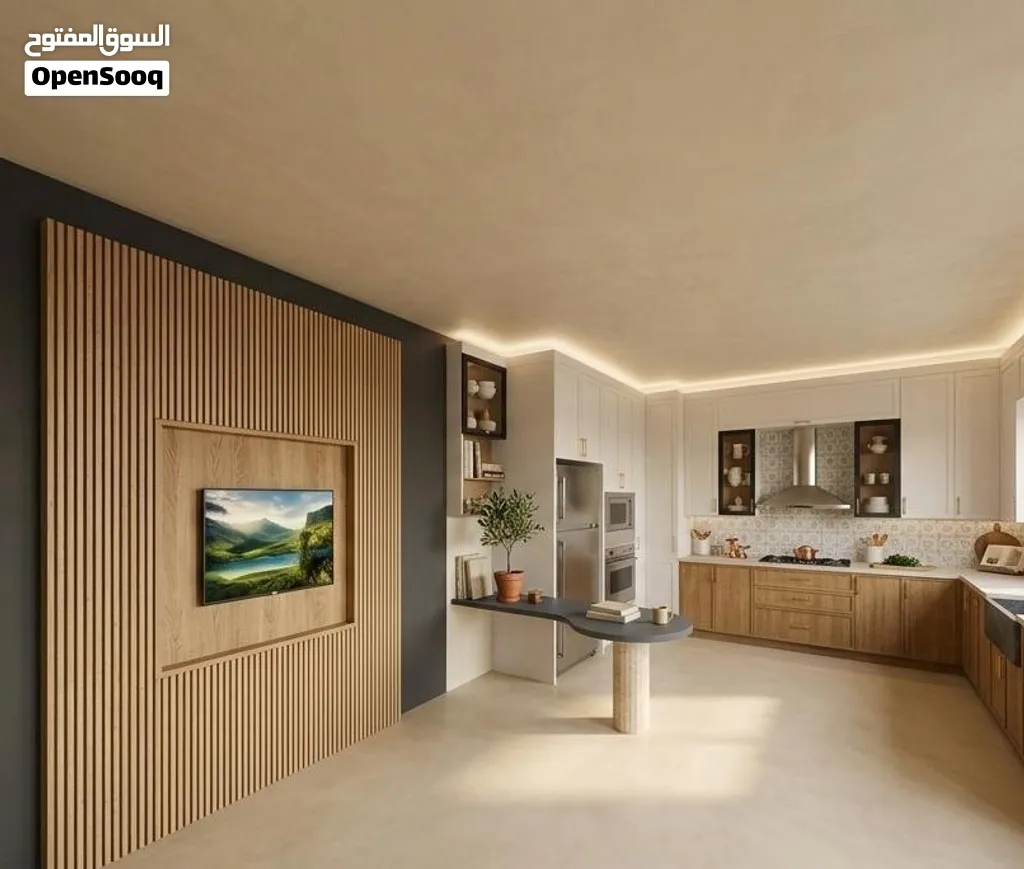 عمل تصاميم مطابخ ملونه 3D خلال اقل من 24 ساعه ، تصاميم لاصحاب الشقق والمعارض والمشاغل