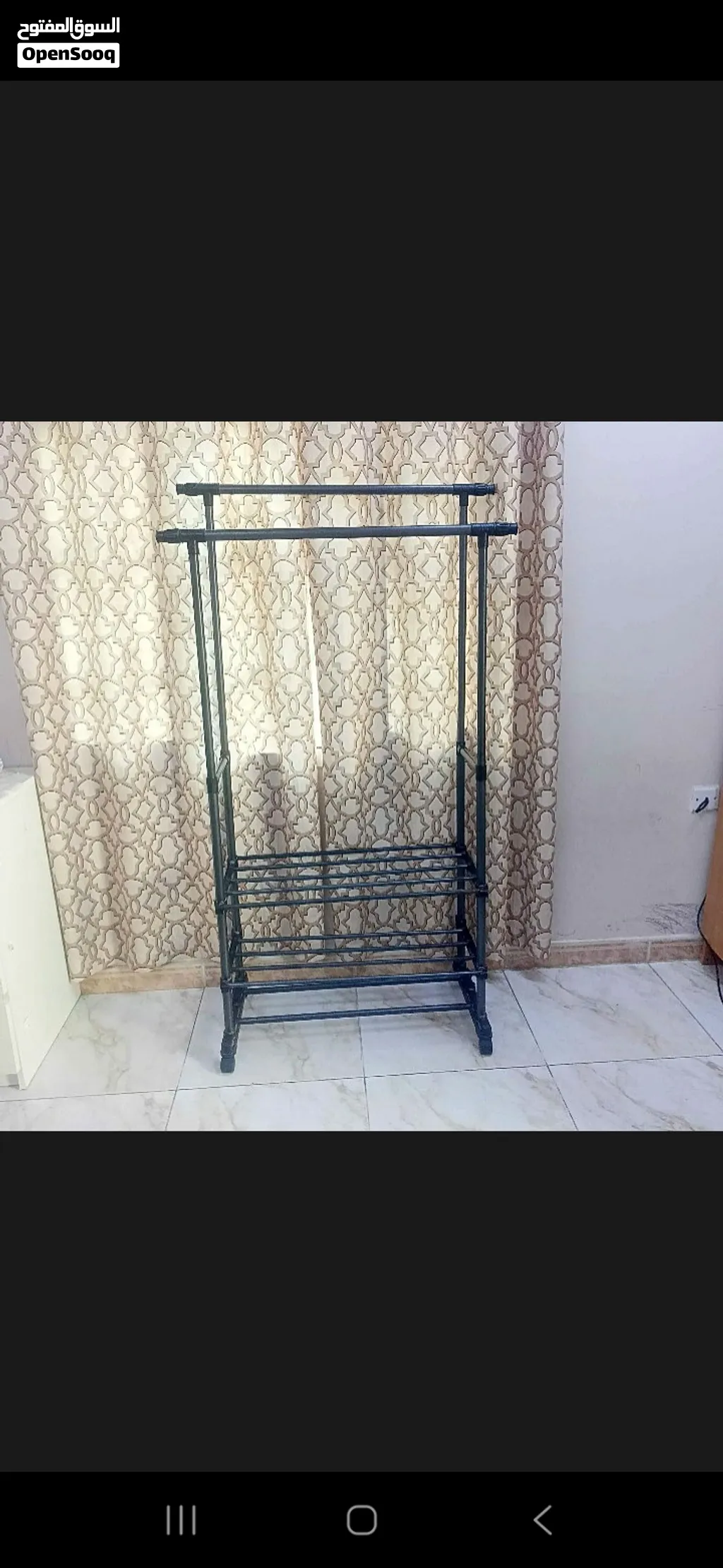 Refigeration Rack clothes hanging rack with shoe rack down and tyre steel - (288175320 ...