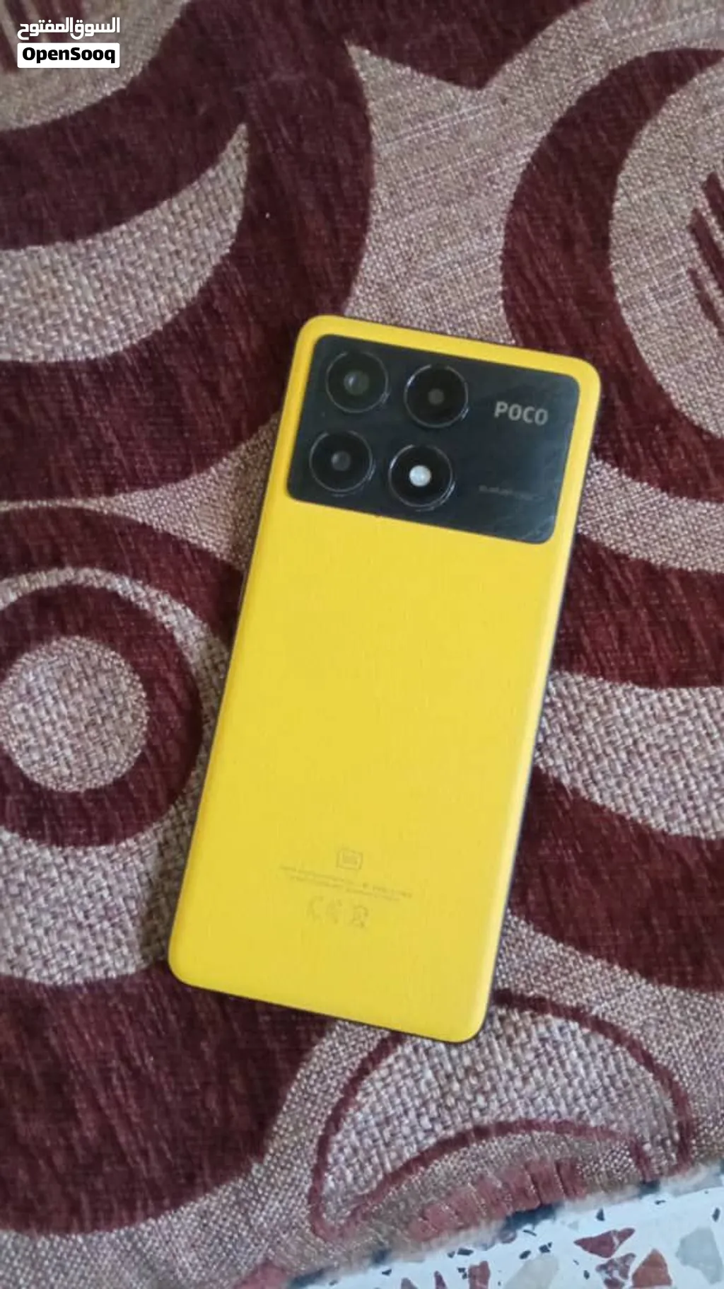 Poco x 6pro بحاله الزيرو للبيع. يدعم 120 فريم على لعبه ببجي رام 12 وذاكرة 512 وبسعر حرق 320$ دولار