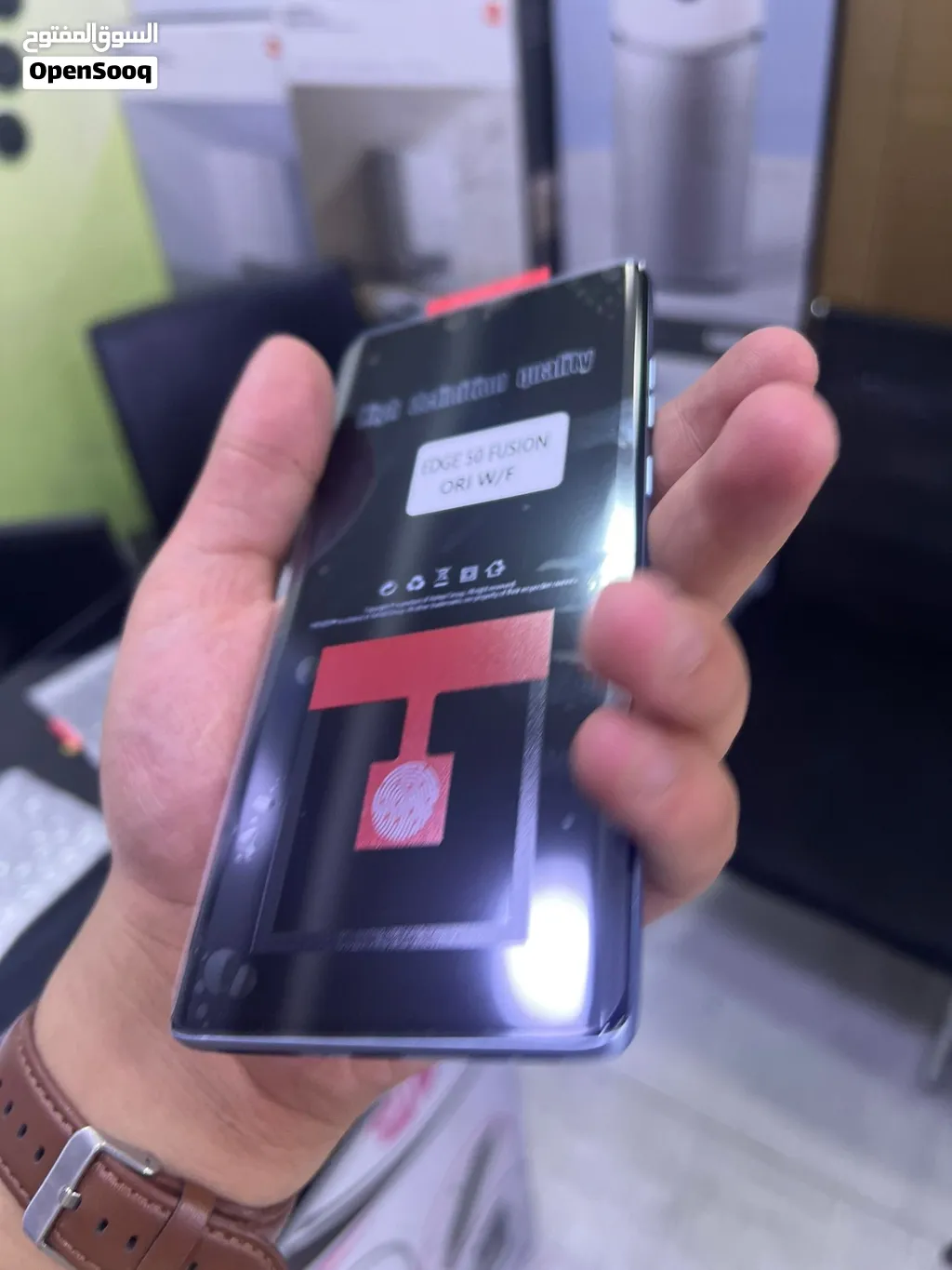 شاشةموتورولاEdge50 فريم الاصلية شركة 100٪ OriginalScreen For Moto Edge 50 with frem100%Original