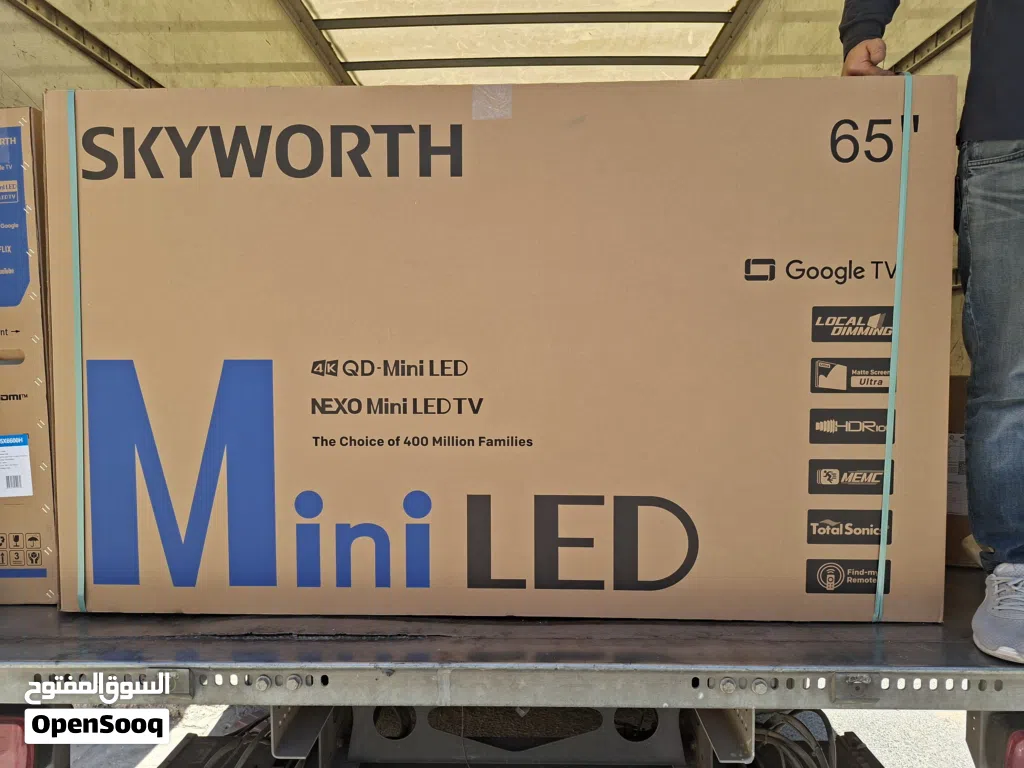 عرض نااار على شاشه سكاي وورث 65 بوصه MINI LED فور كي Google TV تردد 120Hz