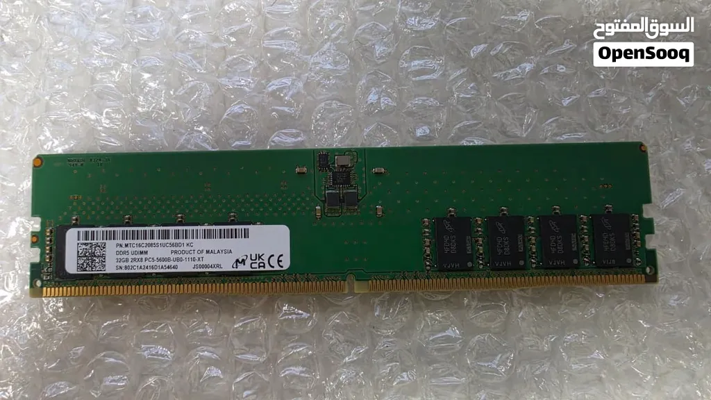 32GB DDR5-5600 UDIMM PC5-5600B Desktop Single Module Memory