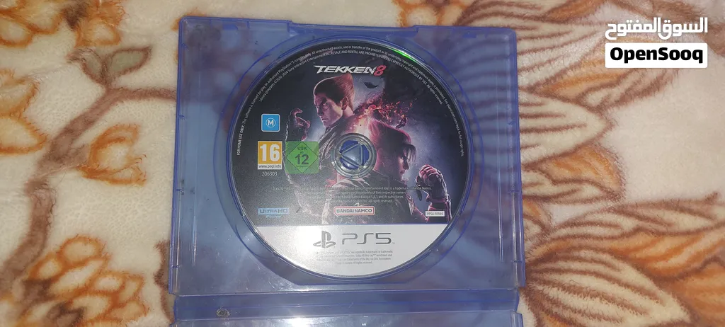 شريط (قرص) لعبة Tekken 8 PS5 حجم العلبة كامل لكن كتالوج اللعبة غير متوفر