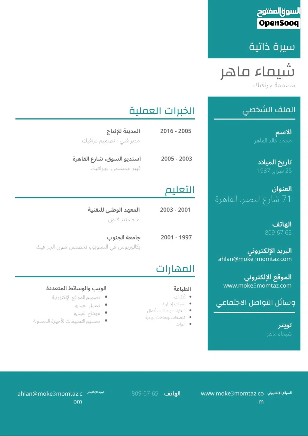 قالب سيرة ذاتية احترافي بسعر مخفض! الحجم قياسي الماركة غير محددة الموديل 2026