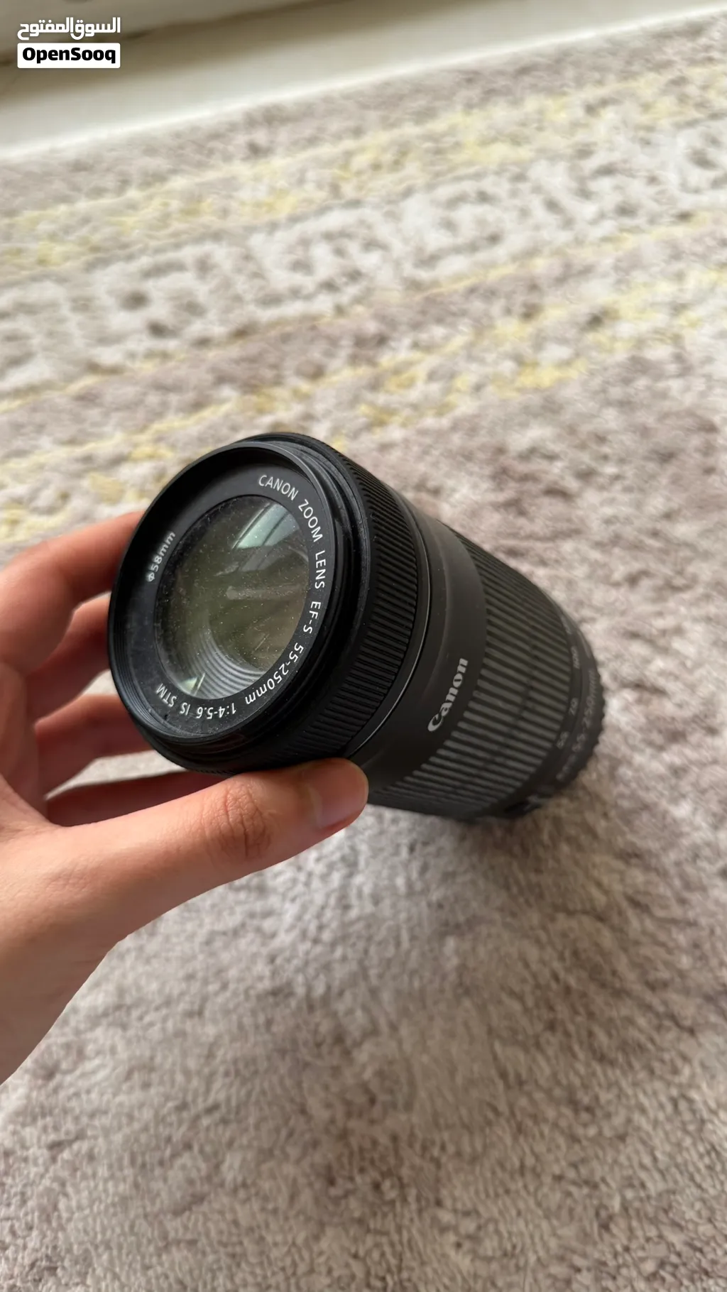 Canon 55-250mm STM lens perfect condition with front and back caps- URGENT SALE!!