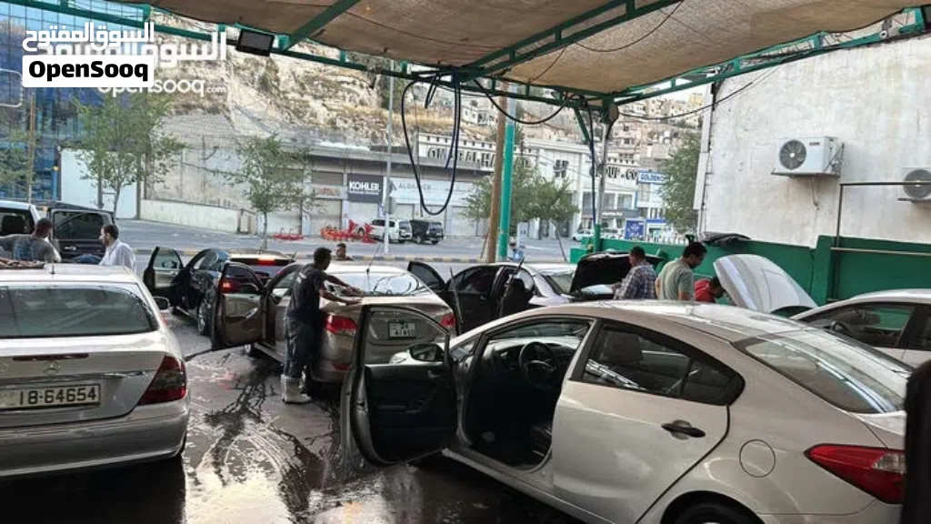 فرصة استثمارية ذهبية محطه غسيل سيارات وكل ما يلزم السيارات في مكان واحد للبيع