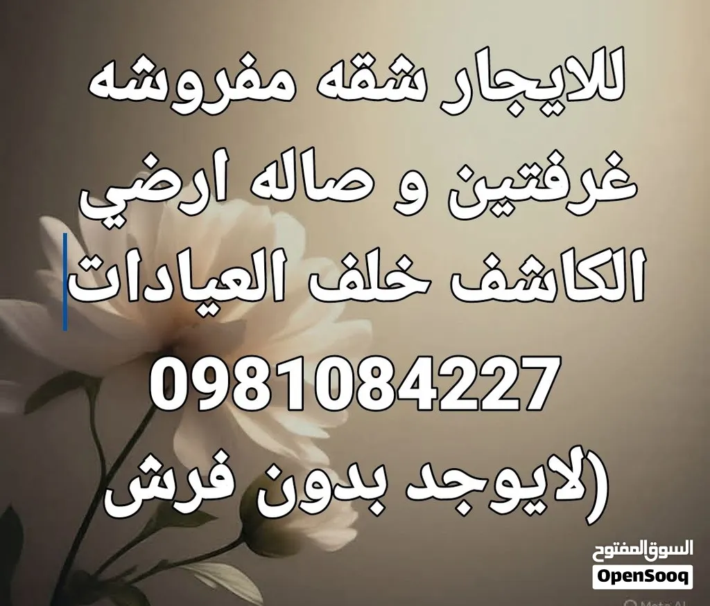 شقه مفروشه