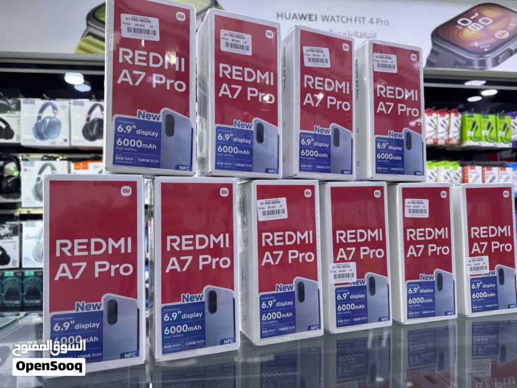 Redmi A7 Pro ( 128 GB / 4+4 RAM ) العرض الاقوى على ريدمي في ليما موبايل A7 Pro