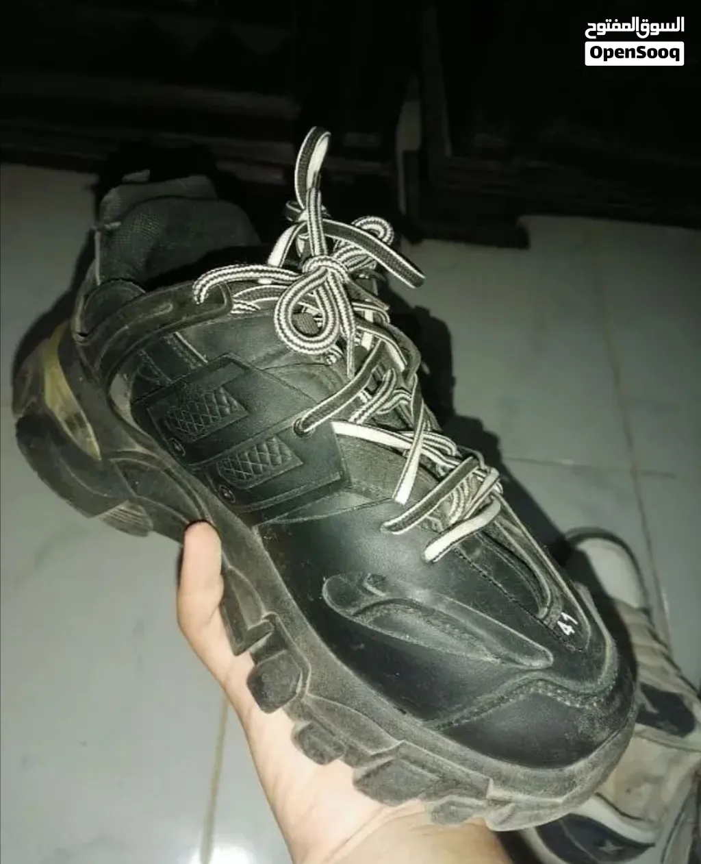 Balenciaga track and louis vuitton trainer