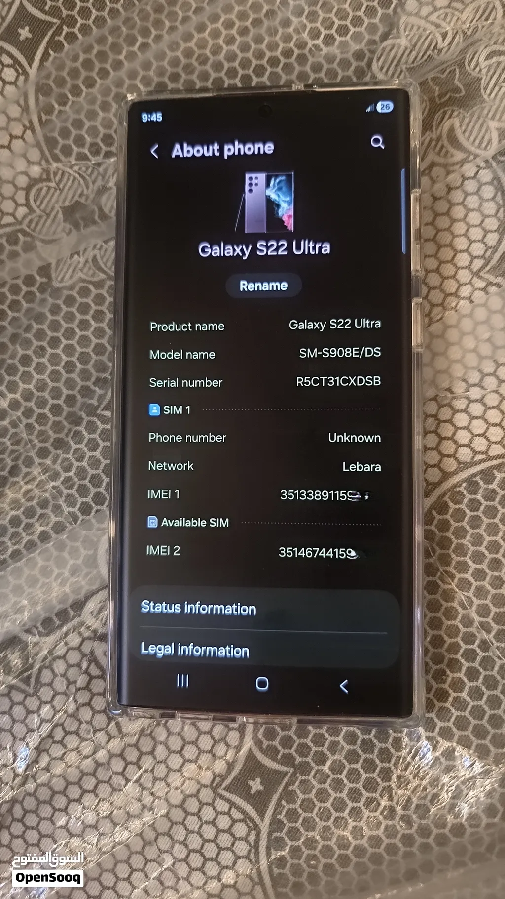 Fresh mobile ,no Scratches , Back laminate, Front Matt Glass ,12gm ram /512 gb store