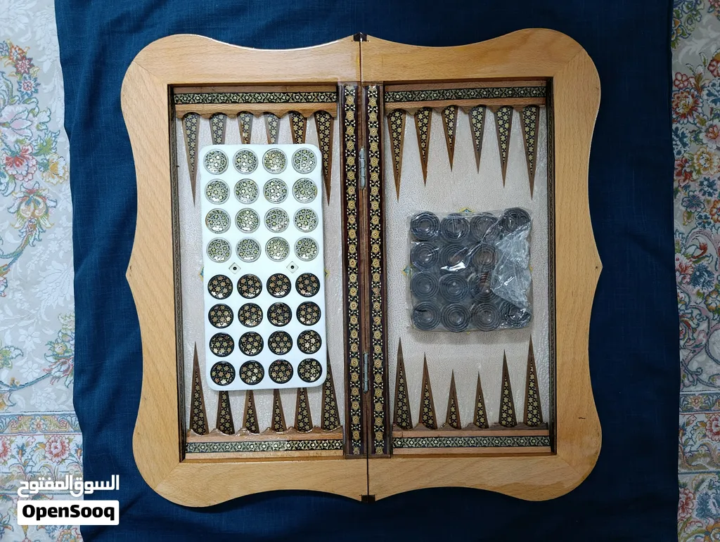 Exquisite Persian Hatam-kari Masterpieces: Luxury Backgammon & Chess Sets