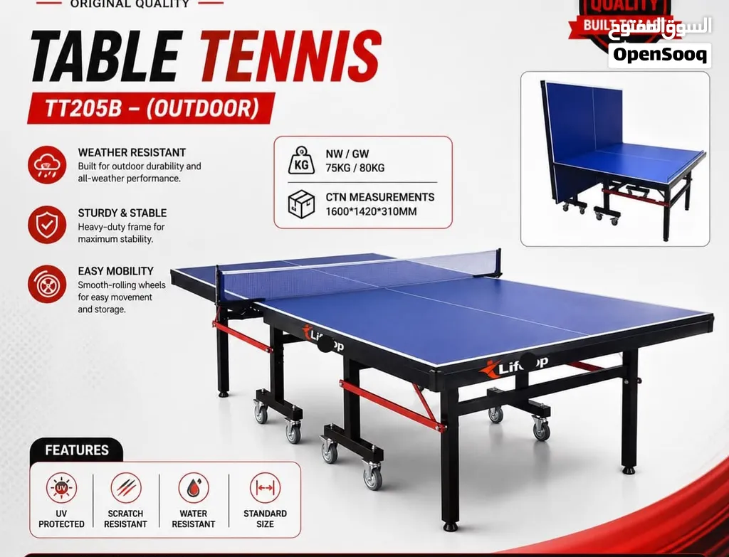 TABLE TENNIS TABLE INDOOR & OUTDOOR