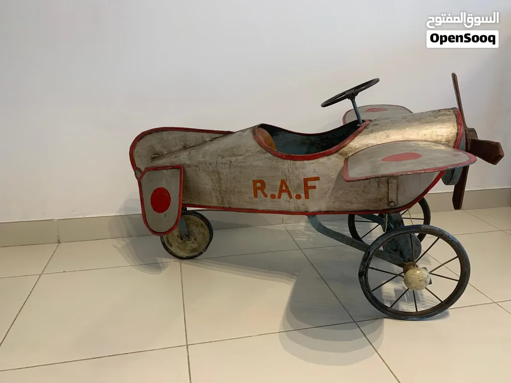 Vintage RAF pedal plane ride-on toy
