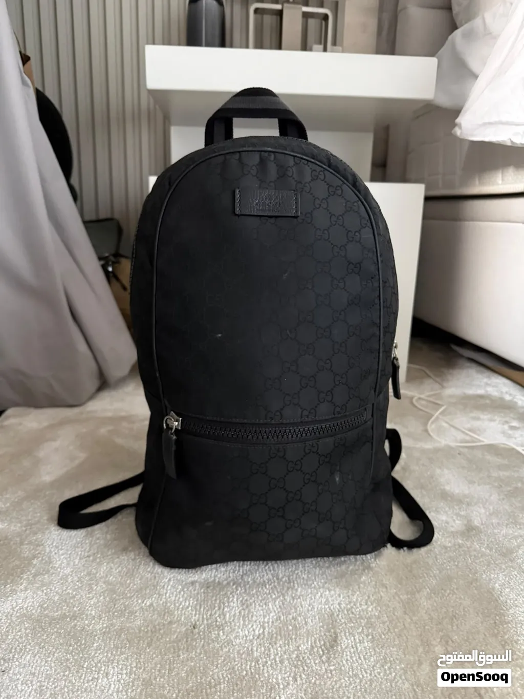 GG jacquard bagpack