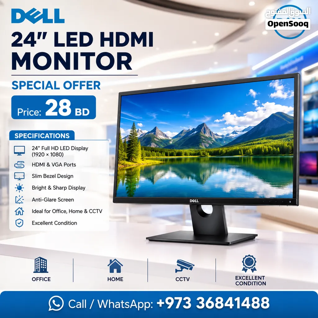 DELL 24 FULL HD LED HDMI MONITOR