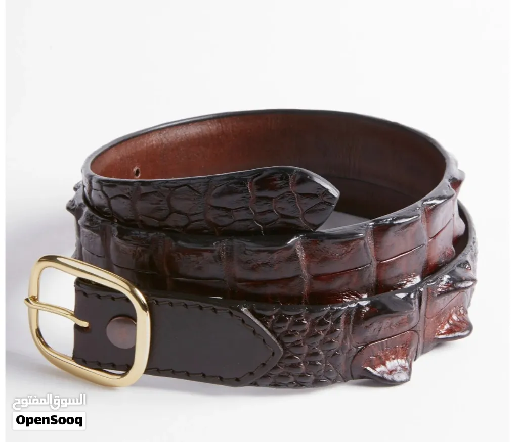 Genuine Australian Crocodile Leather Handmade Belt
