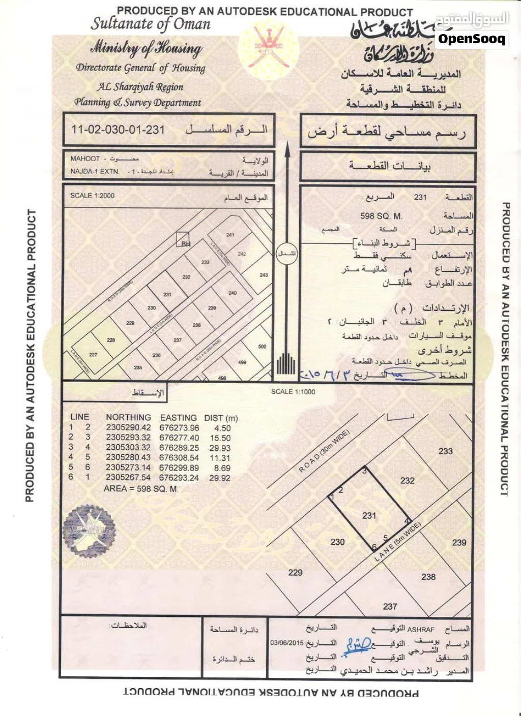 ثلاث اراضي شبك في ولايه محوت امتداد النجد بالقرب من البيوت والمدارس بسعر مميز - انا المالك