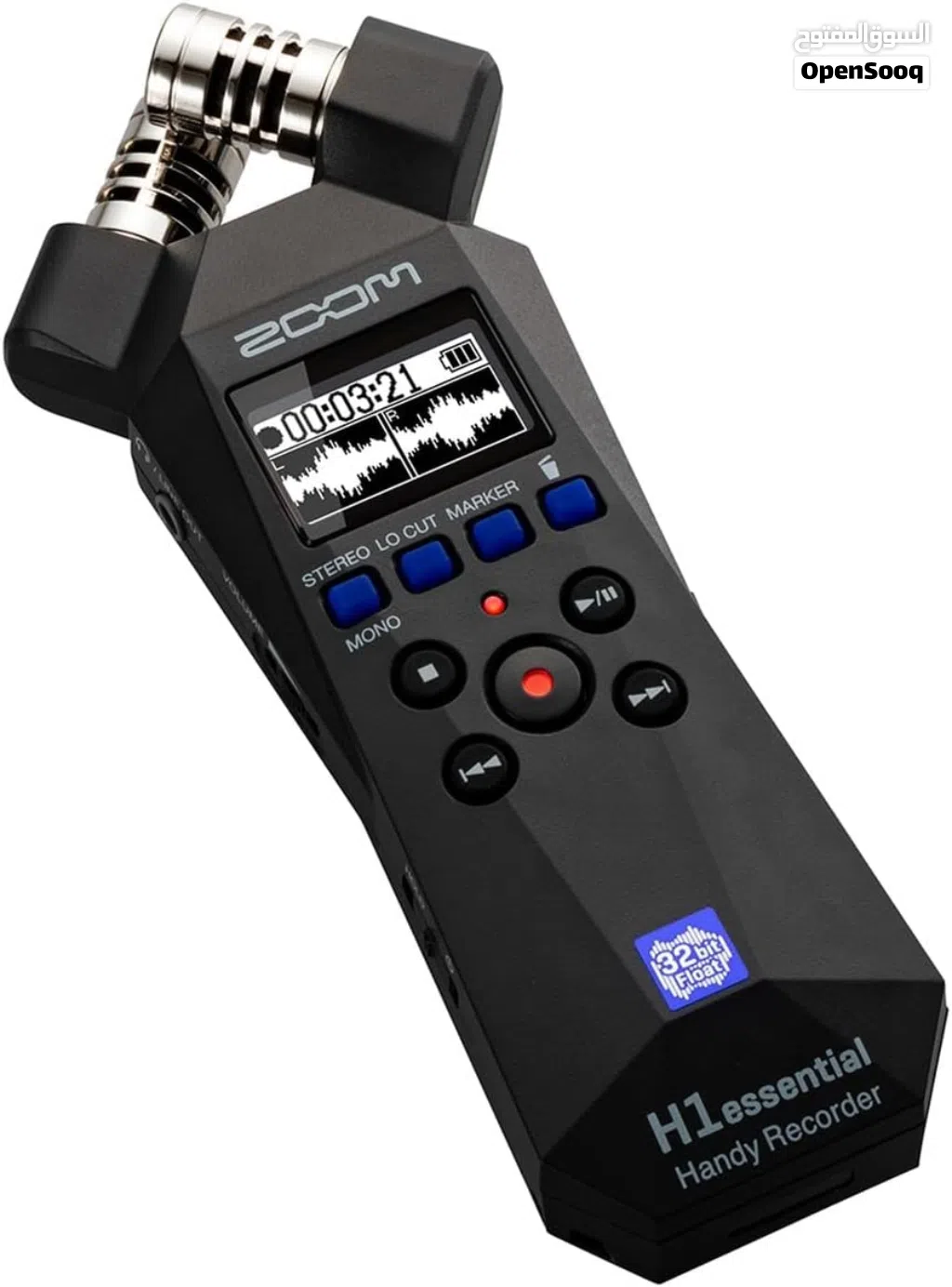 Zoom H1essential Stereo Handy Recorder with 32-Bit Float زووم جهاز تسجيل صوت عالي الجودة