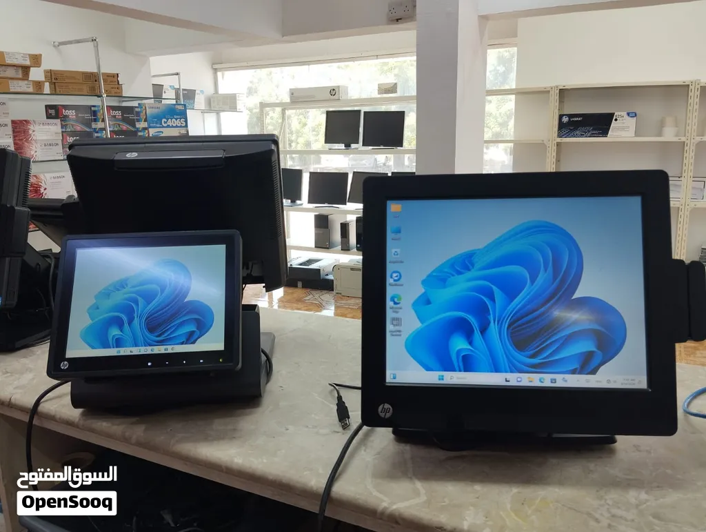 Pos touch with dual display
