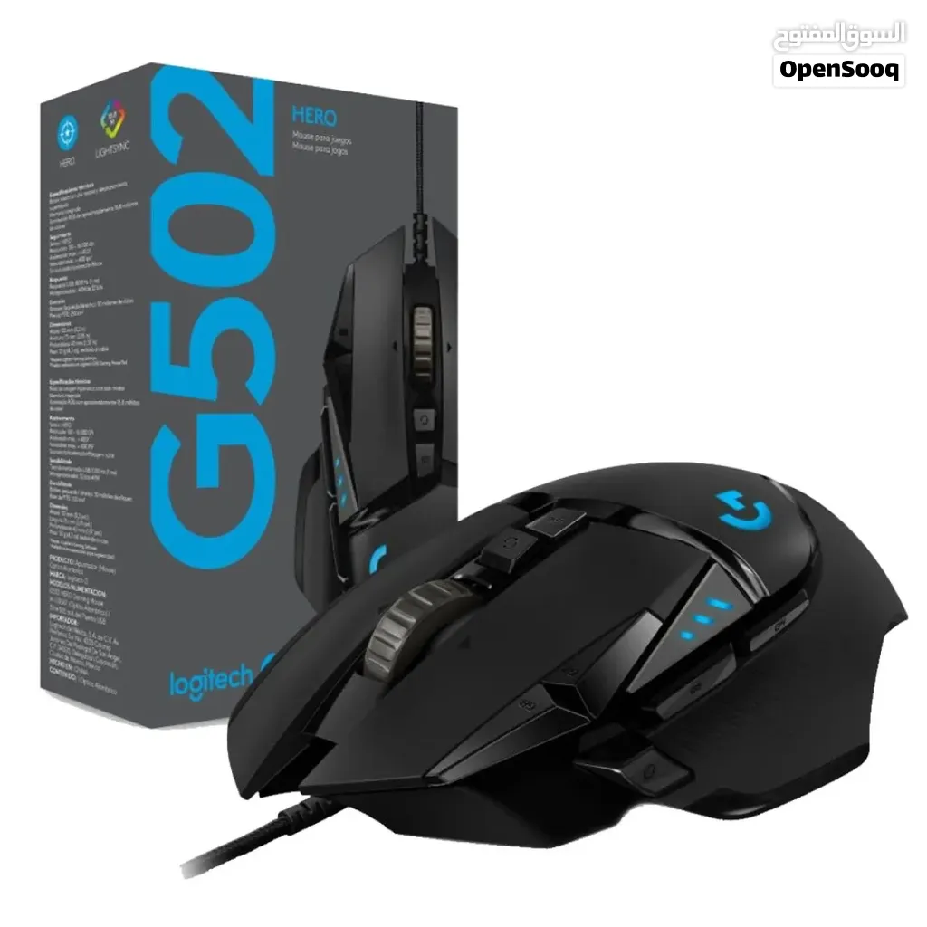 ماوس لوجيتيك سلكي اصلي LOGITECH USB WIRED MOUSE 25600 DPI