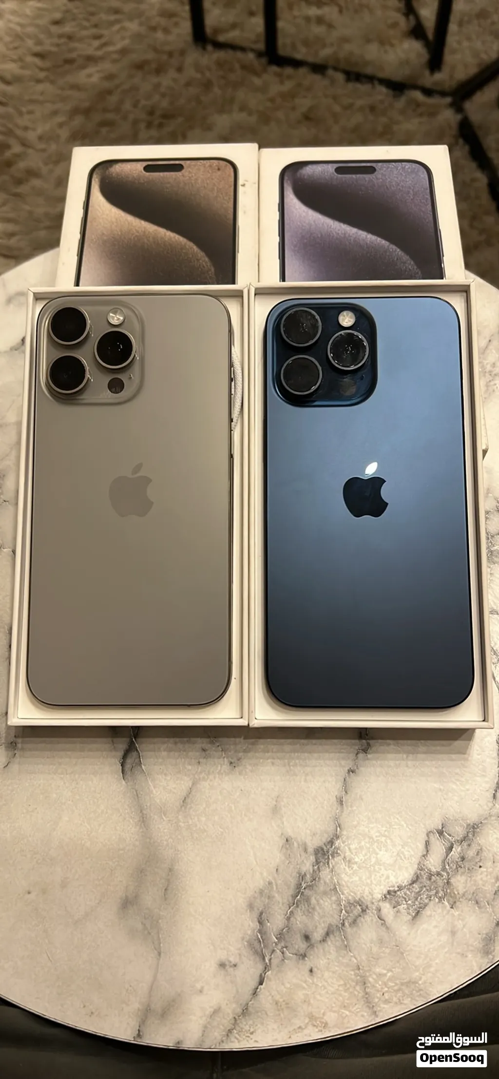 I phone 15 pro max 256 بسعر حرررررق ايفون 15 برو ماكس 256 g بحال الجديد بسعر محرووووق بطارية 85