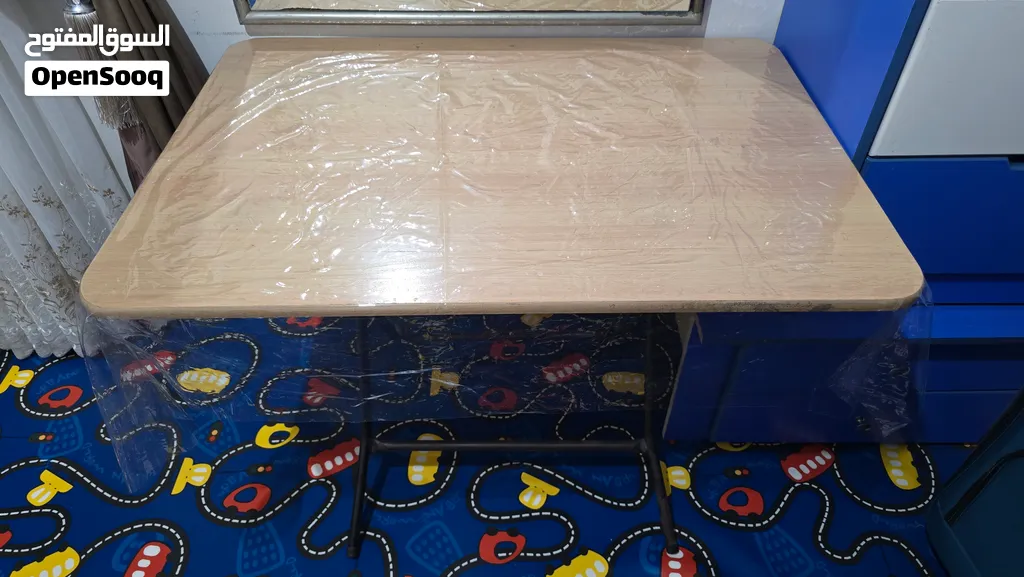 طاولة دراسة خشبية قابلة للطي Foldable wooden study table