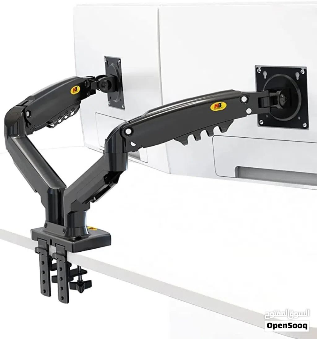 NB Dual Monitor Desk Mount Stand Full Motion Swivel Computer Monitor Arm for Two Screens 17-27 Inch