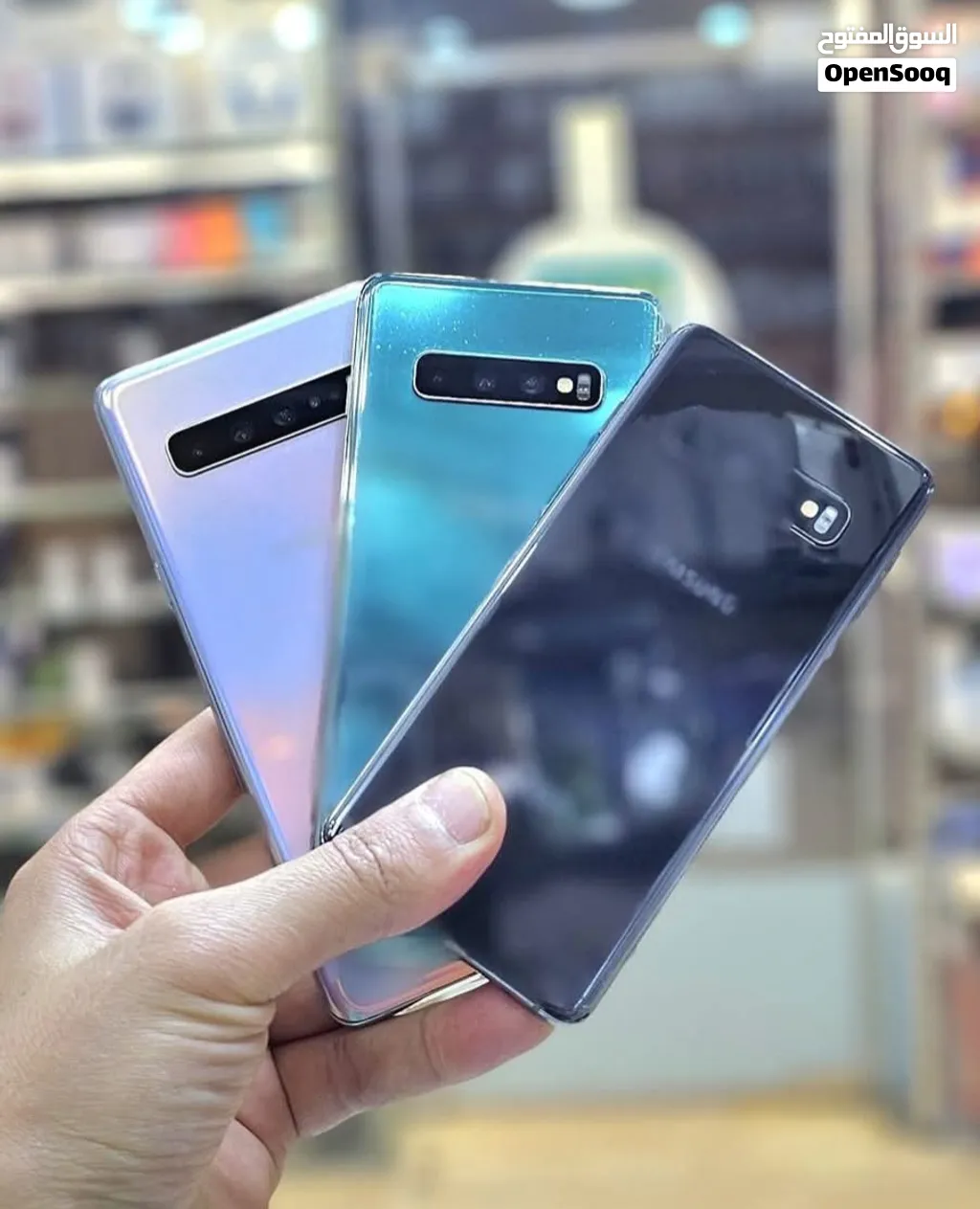 مستعمل وكاله Samsung S10 رام 16 جيجا 128 عربي هدية كفر ولزقة وشاحن الاصلي متوفر توصيل