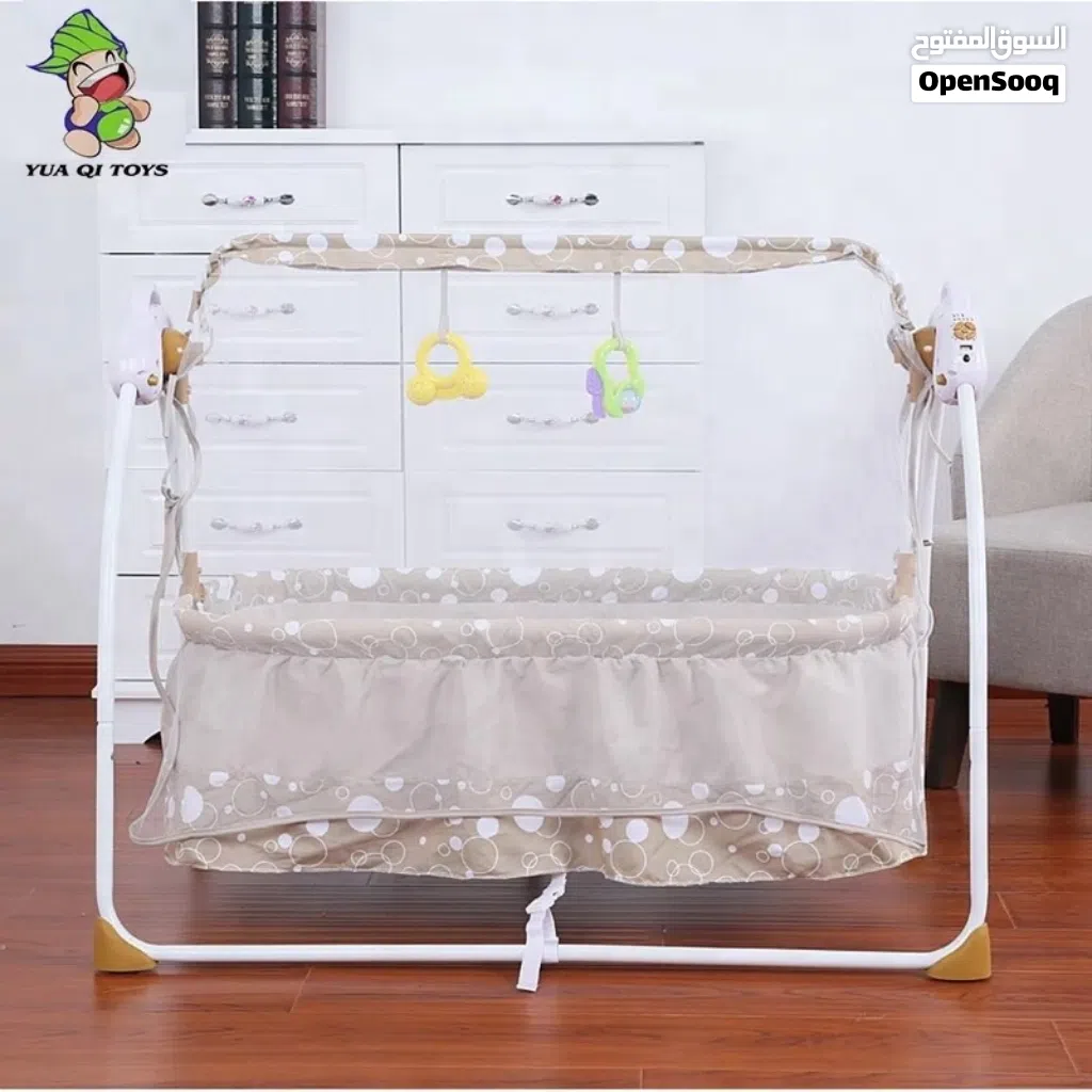 تخت الاطفال الهزاز الكهربائي الحجم الاكبر في المملكة من island toys