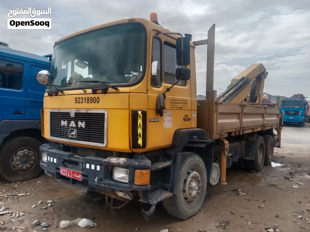 MAN HIAB TRUCK WITH PALFINGER CRANE