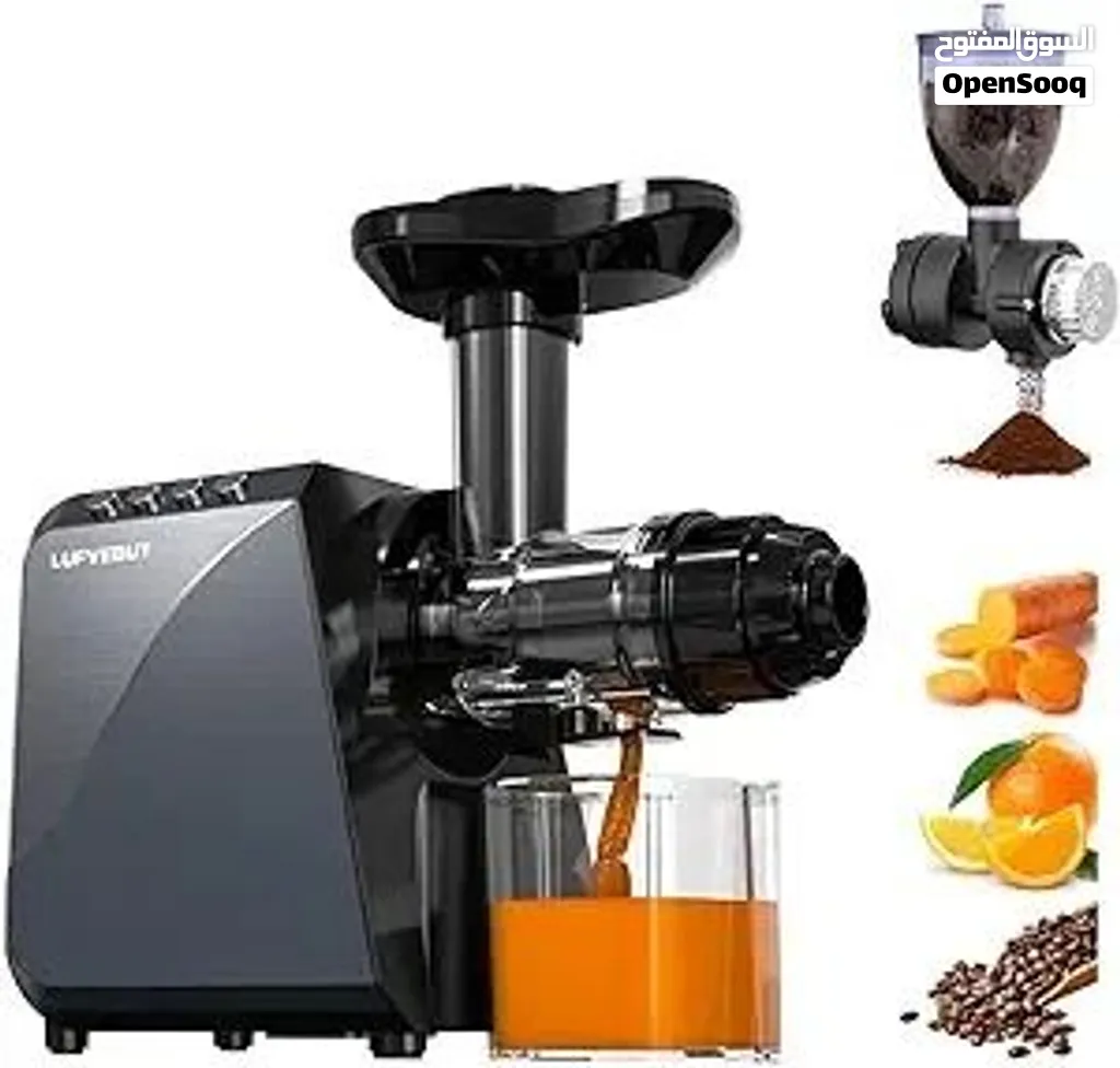 عرض على عصارة الخضار والفواكه البطيئة juicer fruit vegetable 4 in 1 حاليا 39.9 ريال بدلا من 65 ريال