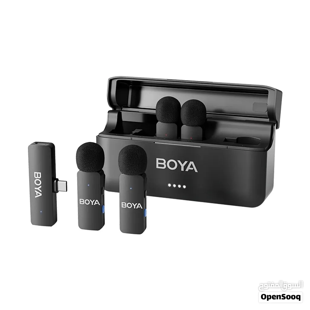 ميكروفون بويا رباعي احترافي BOYA BY-V4 يصلح للموبايل و الكاميرا الاحترافية