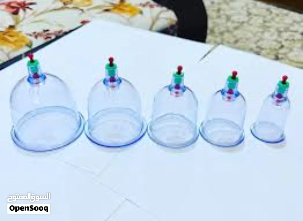 طقم كاسات حجامه طبيه مع الشفاط
