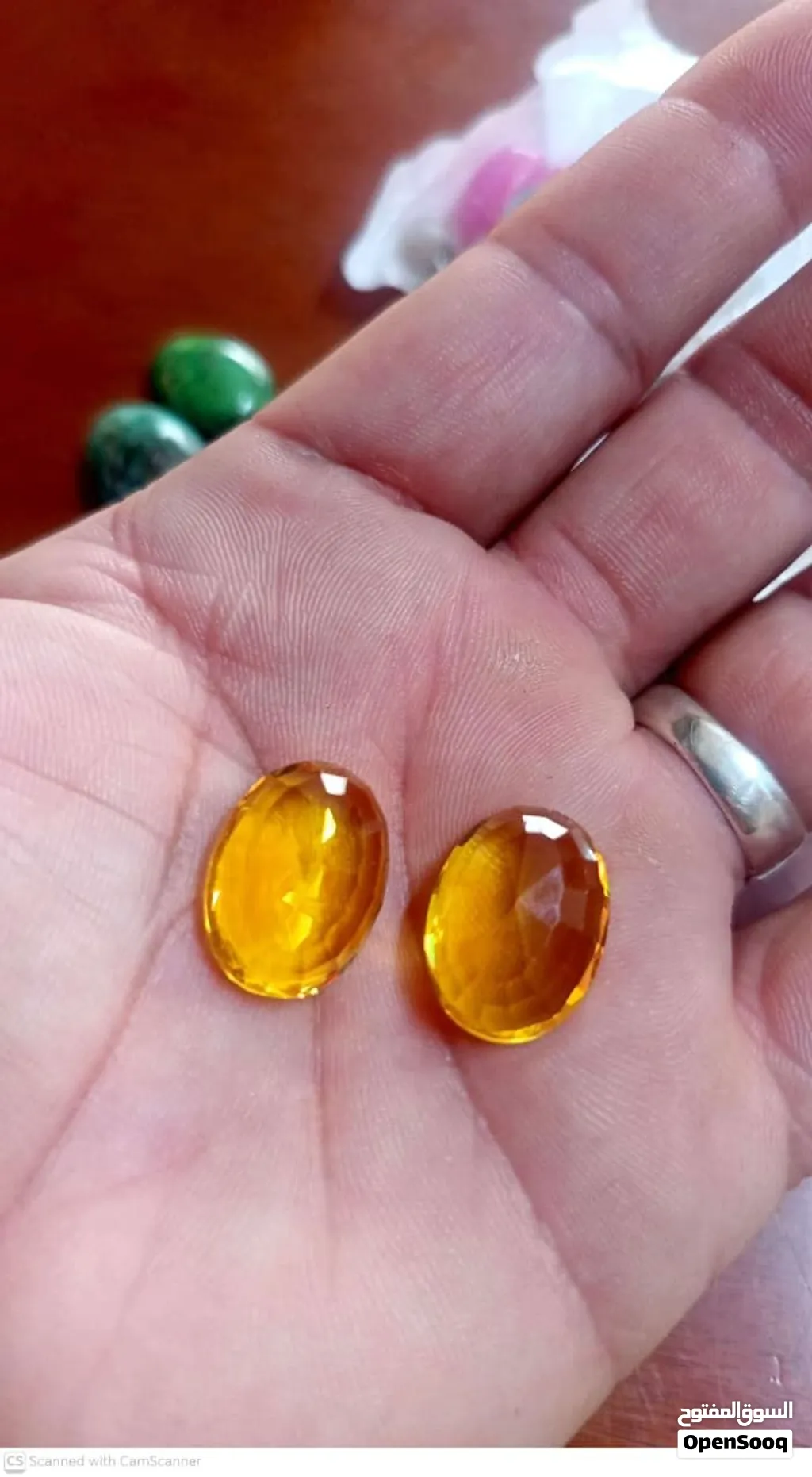 Beautiful Pair of Fine Quality Yellow Topaz Gemstones – Faceted Cut