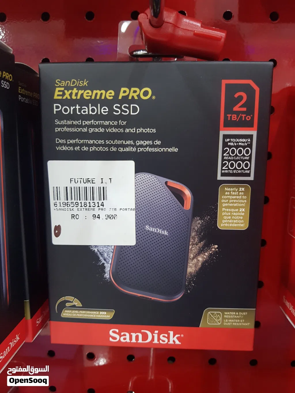 SanDisk Extreme pro portable SSD 2tb speed 2000mb/s