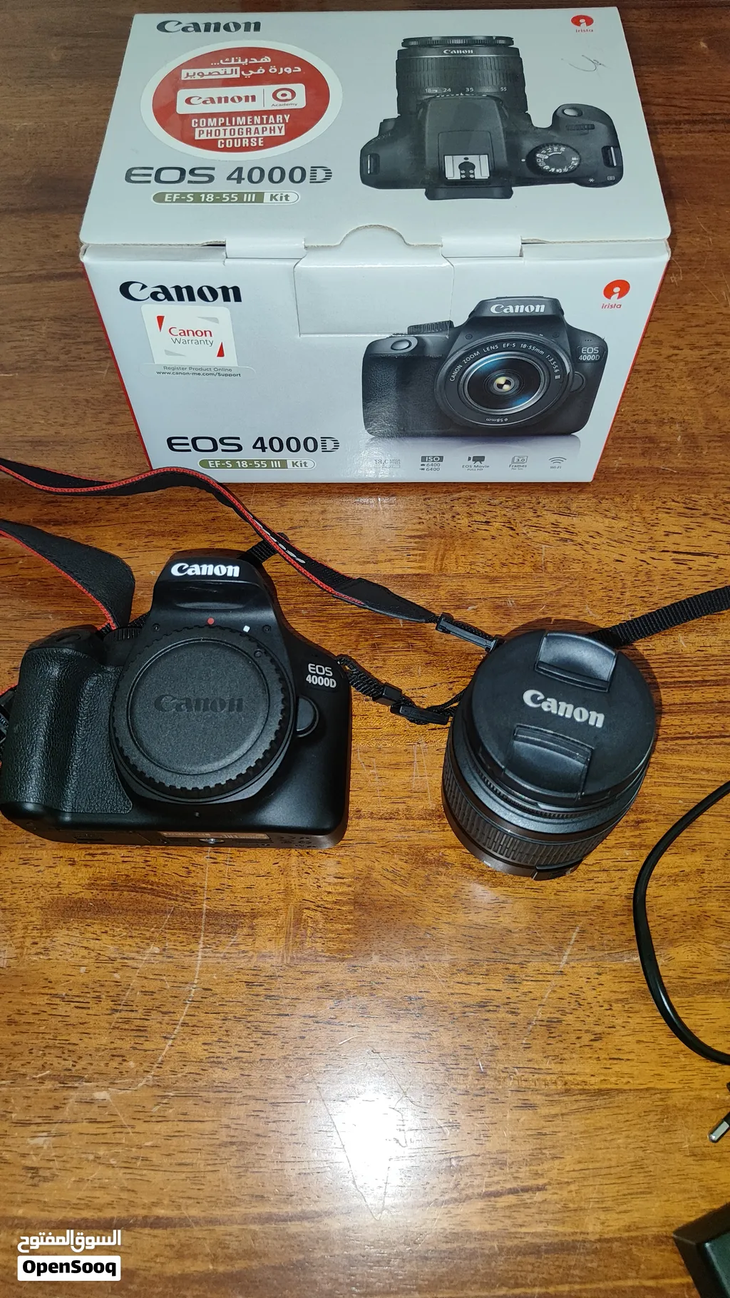 كاميرا كانون canon eos 4000d مناسبة جدا للمبتدئين !! اقرأ الوصف!!