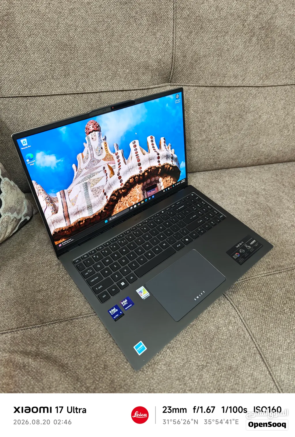 Acer Swift Go 16 OLED Core 9 Ultra 285H شاشة اوليد فخم جدا 32 جيجا رام
