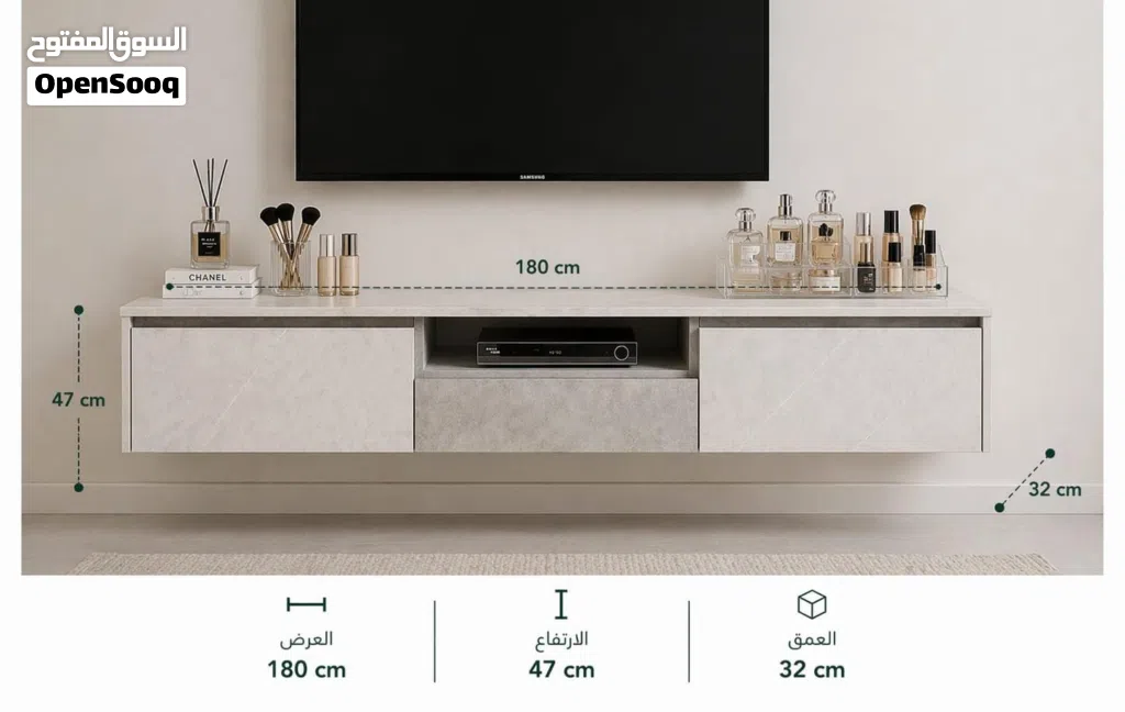 TV UNIT NEW DESIGN WATERPROOF WOOD 180CM TO 200CM SIZE FOR 90INCH TV