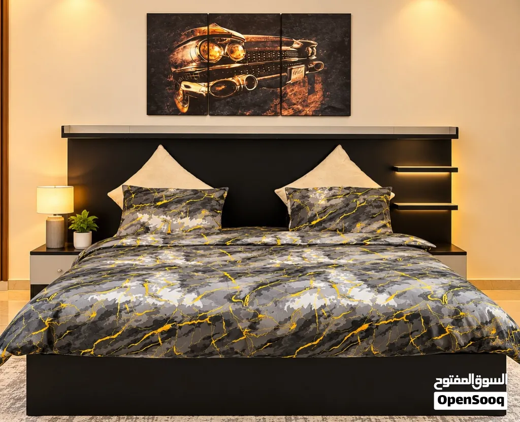Modern Black and Grey Furniture Set
