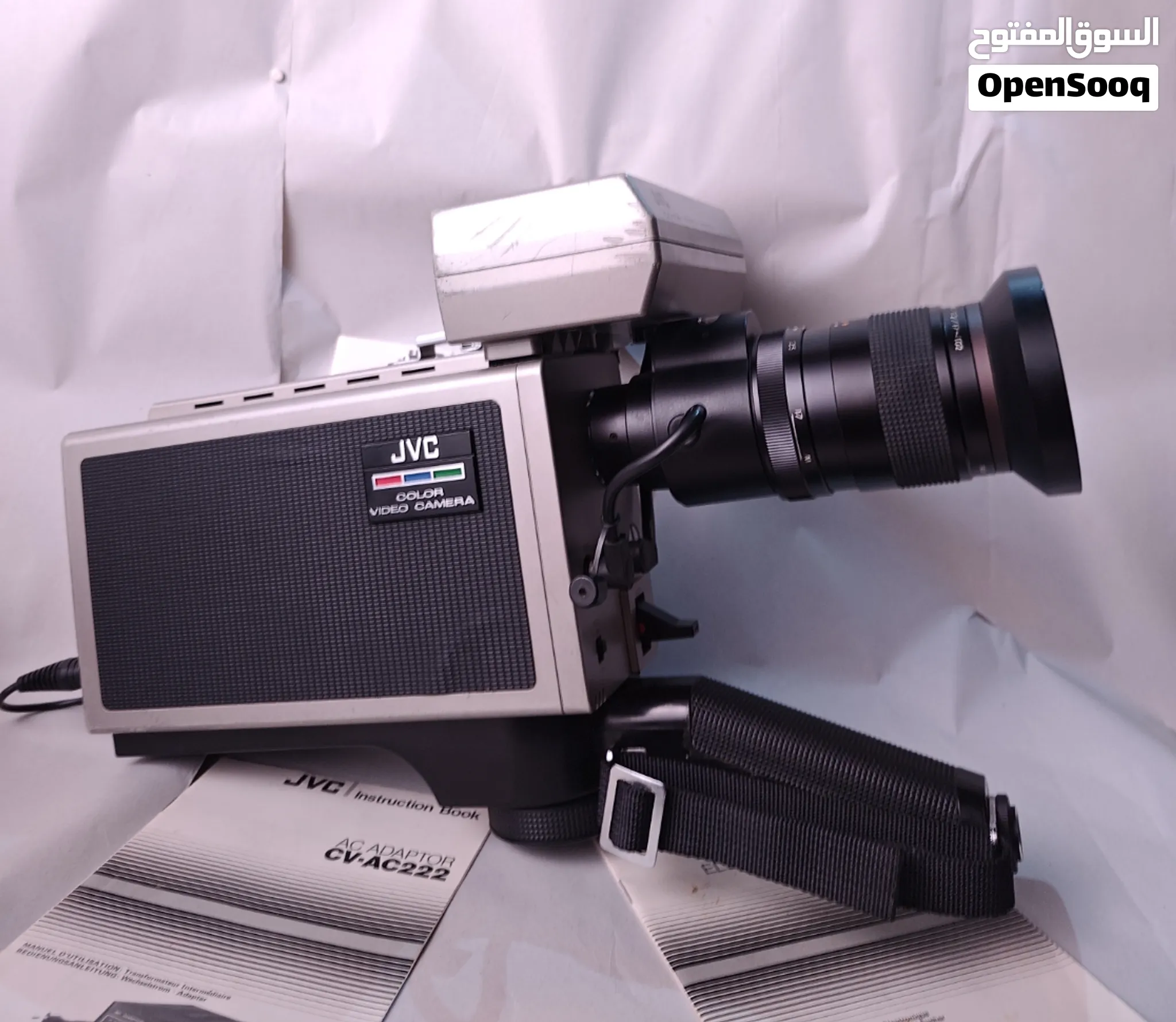 كاميرا فيديو كلاسيكية نادرة من السبعينيات JVC CV-5001 طقم استوديو مكتمل للمتاحف والمقتنين