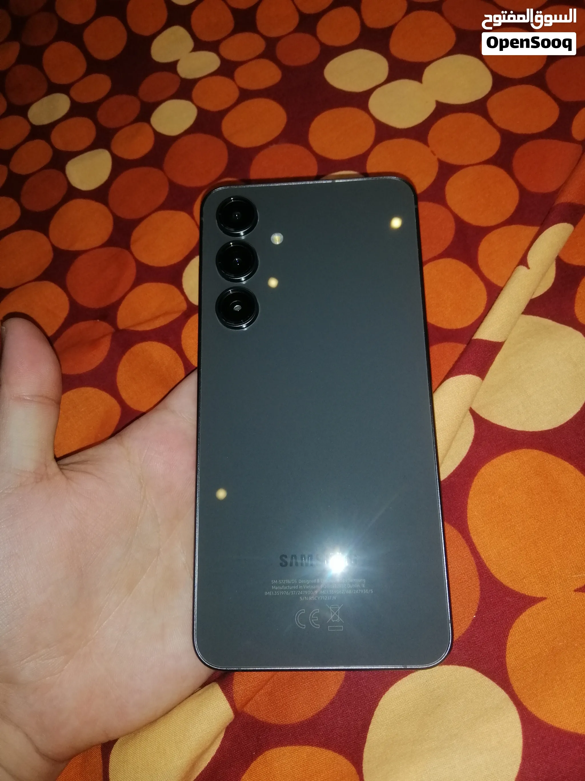 سامسونج S24 FE حجم 256GB أسود أخو الجديد مع شاحن وفاتورة إكسترا