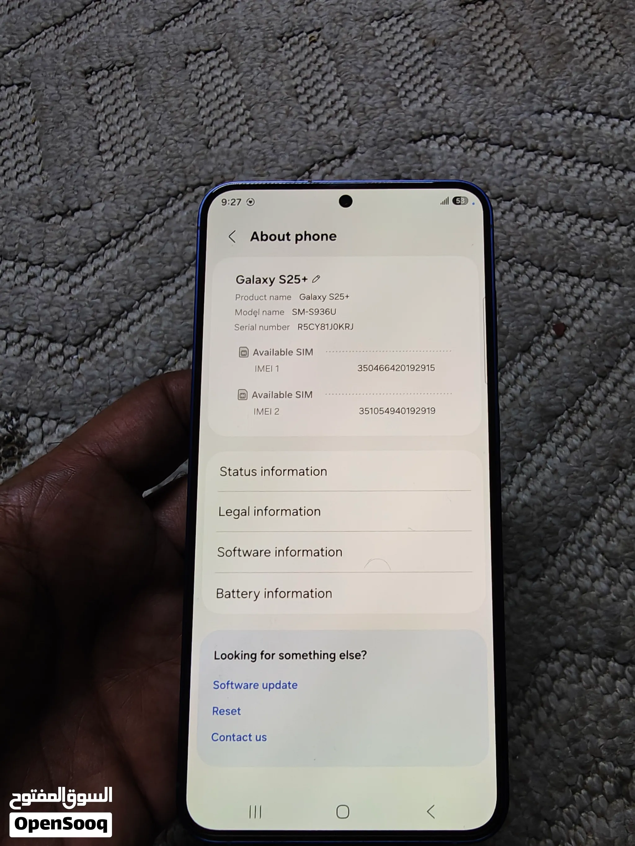 Urgent Samsung Galaxy S25+ 256GB Dual SIM Blue