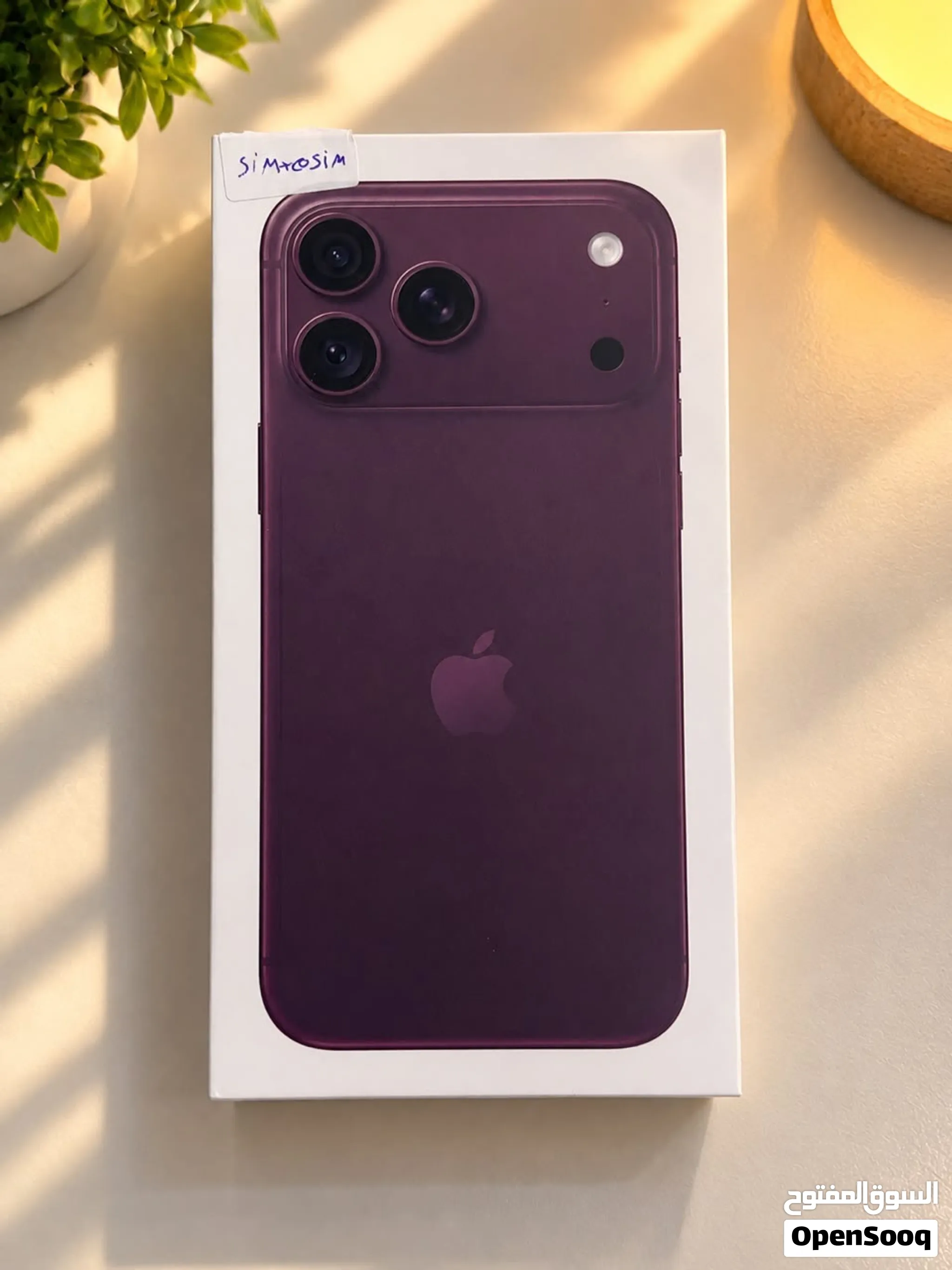 I phone 18 promax 256 sim and esim burgandy