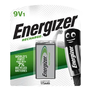 Energizer Recharge 9V – 175mAh بطارية انرجايزر 9 فولت قابلة لاعادة الشحن