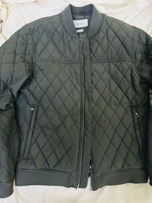 جاكيت ZARA MAN رجالي زيتى مبطن مقاس XL