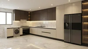 تصميم وتصنيع وتركيب مطابخ وخزائن مخصصة في مسقط  رشا ديزاين اقرا الوصف كامل